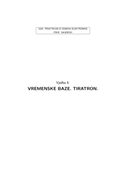VREMENSKE BAZE. TIRATRON.