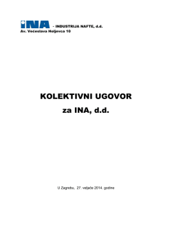 Kolektivni ugovor za INA, dd