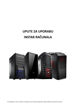 UPUTE ZA UPORABU INSTAR RAČUNALA