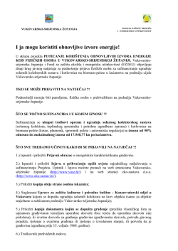 I ja mogu koristiti obnovljive izvore energije!