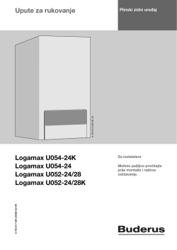Upute za rukovanje Logamax U054-24K Logamax U054