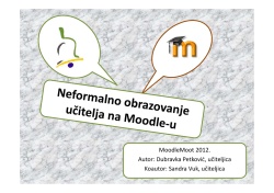 Dubravka Petković, učiteljica Koautor: Sandra Vuk, učiteljica