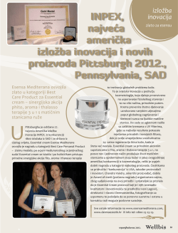 Izložba inovacija - Esensa Mediterana
