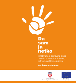 Da sam ja netko“ – istraživanje o stavovima djece i mladih u Hrvatskoj
