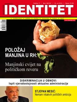 POLOŽAJ MANJINA U RH: