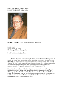 BOZIDAR SKOBIC - World Haiku Association
