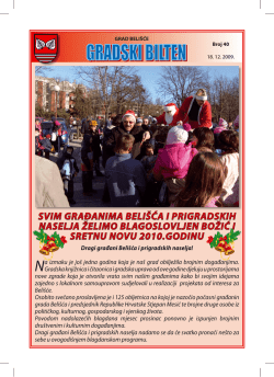 Bilten 40 - Grad Beli&scaron;će