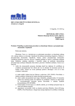 HDP Pismo gosp. Liniću - Hrvatsko dru&scaron;tvo procjenitelja