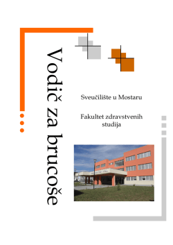 i Vodič za bruco&scaron;e - Fakultet zdravstvenih studija