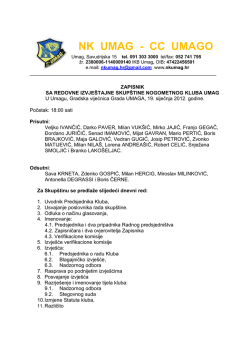zapisnik sa skupštine