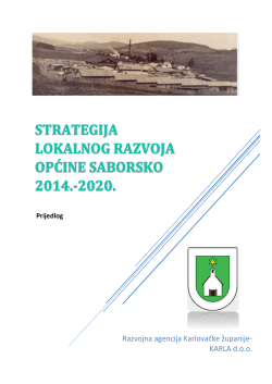 strategija lokalnog razvoja općine saborsko 2014.-2020.