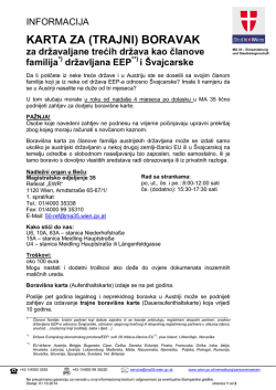 (Dauer-) Aufenthaltskarte f&uuml;r Drittstaatsangeh&ouml;rige von EWR