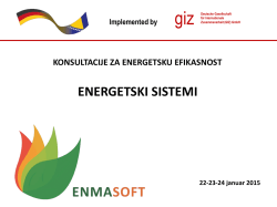 ENERGETSKI SISTEMI - Sustainable Energy BiH
