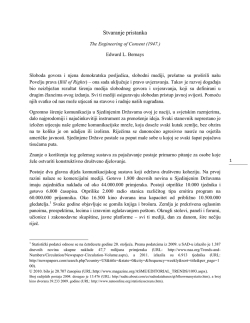 Edward L. Bernays, Stvaranje pristanka (The Engineering of Consent)