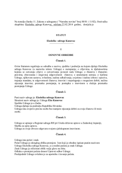 Statut - eko kunovac