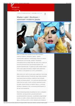 Mladen Lojkić: Okultizam i sotonizam moderne glazbe