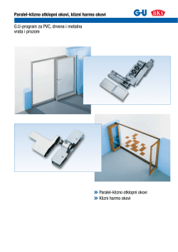 G.U-program za PVC, drvena i metalna vrata i