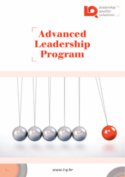 Advanced Leadership Program