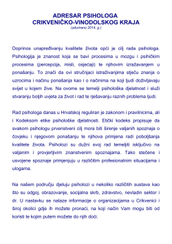 ažurirani Web-adresar psihologa crikveničko