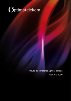 Upute za novi SmartLabs STB i OptiTV portal_Albis