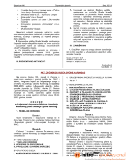 odluka o izmjenama i dopunama odluke o dono&scaron;enju prostornog