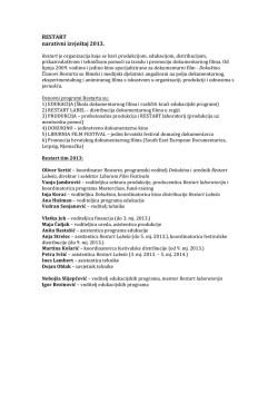 Narativni i financijski izvje&scaron;taj 2013.