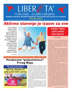 Aktivno starenje je izazov za sve - SPI FVG