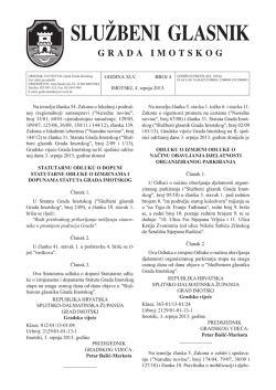 GODINA XLV. BROJ 4 IMOTSKI, 4. srpnja 2013. Na