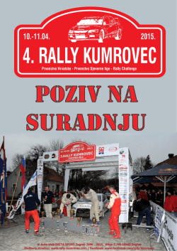 4. Rally Kumrovec - poziv na suradnju