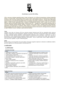 Labin Art Express XXI &ndash; strate&scaron;ki plan 2014.-2019. - Club 21