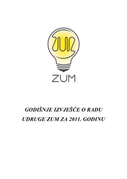 izvje&scaron;taj o radu udruge zum 2011.