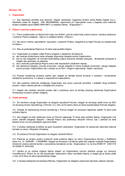 Opci uvjeti Sajma vjencanja