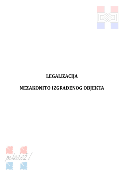BROŠURA ZA LEGALIZACIJU OBJEKATA(u pdf.formatu)