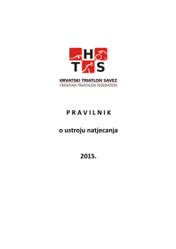 P R A V I L N I K o ustroju natjecanja 2015.