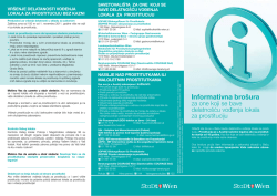 Informativna bro&scaron;ura za one koji se bave delatno&scaron;ću vođenja