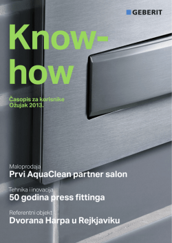 Prvi AquaClean partner salon 50 godina press fittinga