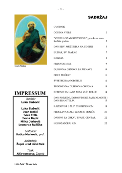 Providnost 8 - Župa sv. Josipa, Lički Osik