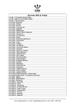 Karaoke BiH & Srbija