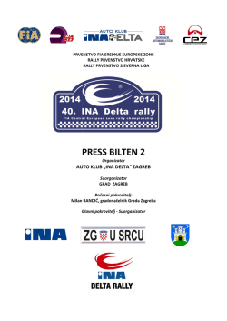 press bilten 2 - 40.ina delta rally