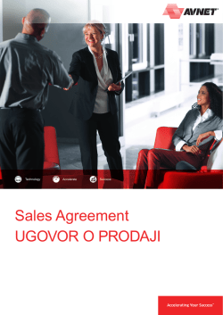 Sales Agreement - English-Croatian