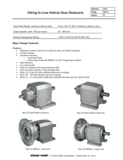 Viking In-Line Helical Gear Reducers
