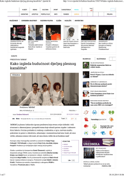 Kako izgleda budućnost dječjeg plesnog kazali&scaron;ta? / tportal.hr