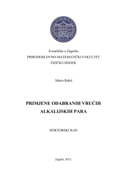 primjene odabranih vrućih alkalijskih para