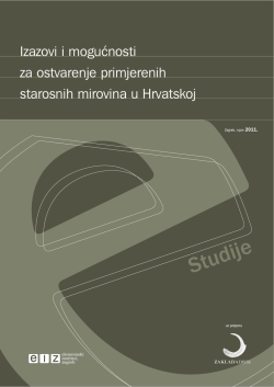 Izazovi i mogućnosti za ostvarenje primjerenih starosnih mirovina u