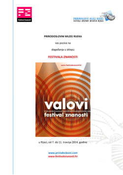 FESTIVALA ZNANOSTI - Prirodoslovni muzej Rijeka