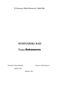 JU Gimnazija ,,Miloje Dobra&scaron;inović