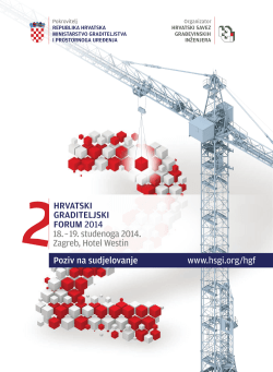 Prva obavijest (PDF) - Hrvatski savez građevinskih inženjera