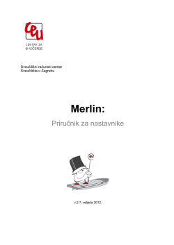 2. Prijava u sustav - Merlin