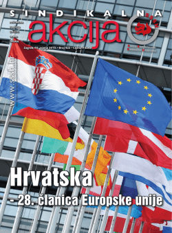 Sindikalna akcija - broj 422, 15. srpnja 2013.2060 KB