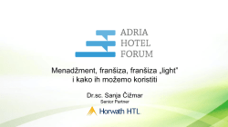 Menadžment, fran&scaron;iza, fran&scaron;iza &bdquo;light&rdquo; i kako ih možemo koristiti